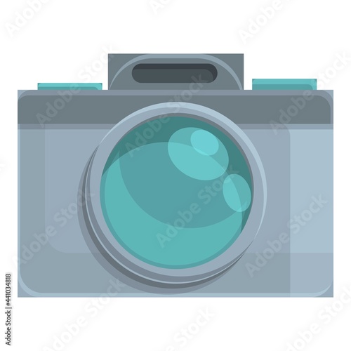 Photo camera icon. Cartoon of Photo camera vector icon for web design isolated on white background