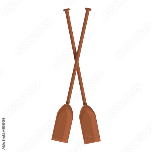 Paddles icon. Cartoon of Paddles vector icon for web design isolated on white background