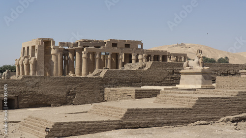 Ramesseum temple in Luxor , Egypt