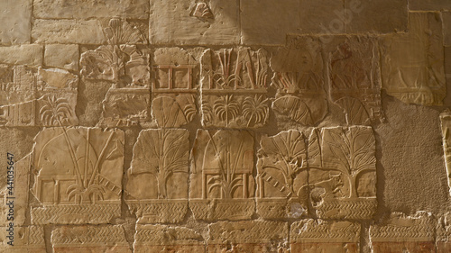 Stone with hieroglyphs in Egypt