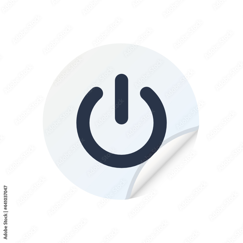 Power Button - Sticker Power Button - Sticker