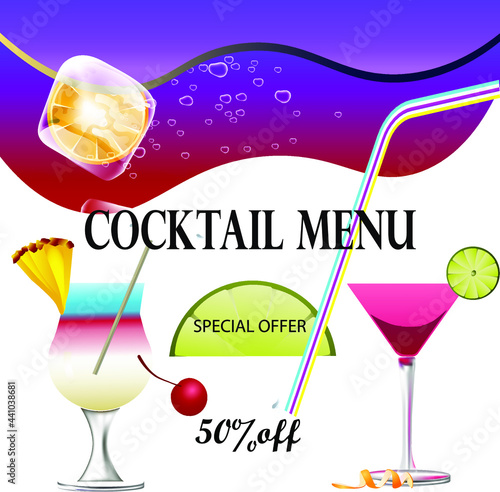 cocktail with ice