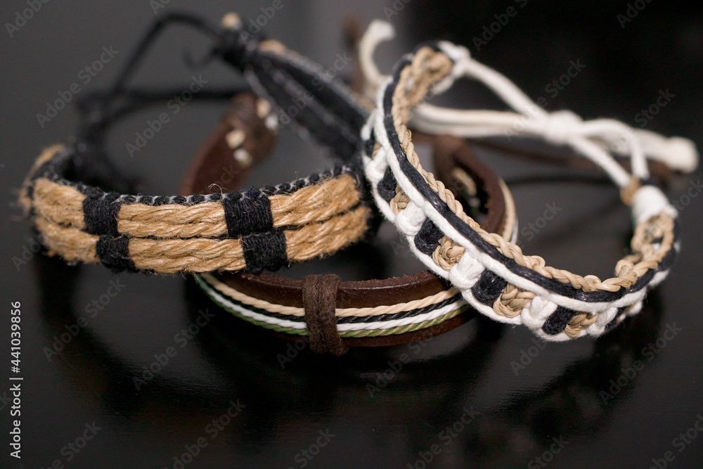 Rope and Yarn Bracelets for Men's Fashion Style