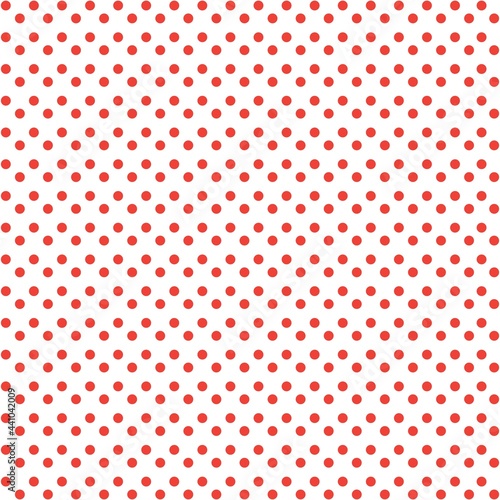 Orange and white Polka Dot seamless pattern. Vector background.
