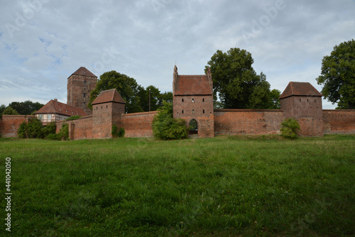 Historic Old Bishop's Palace in Wittstock/Dossel, Germany under a cloudy sky photo