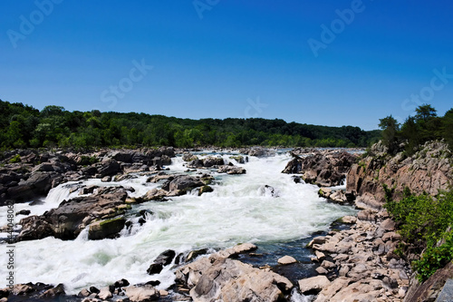 Upper Great Falls of the Potomac River from Olmsted Island
