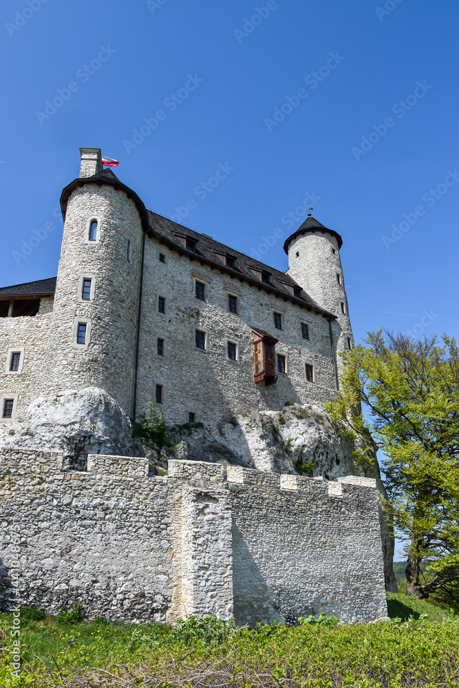 Bobolice castle - 14th century royal castle, reconstucted in XXI century, situated on southern Poland