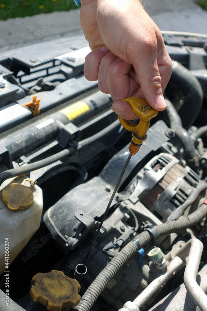 Auto mechanic are checking vehicle engine oil level to changing car engine oil concepts of maintenance repair service and car insurance
Auto mechanic are checking vehicle engine oil level to changing car engine oil concepts of maintenance repair service and car insurance
