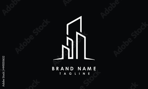 Contraction and property logo for brand and company 