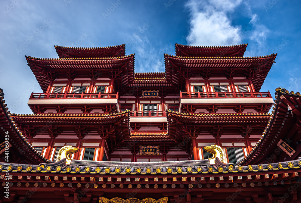 Buddha Tooth Relic Temple in Singapore in Chinatown Buddha Tooth Relic Temple in Singapore in Chinatown