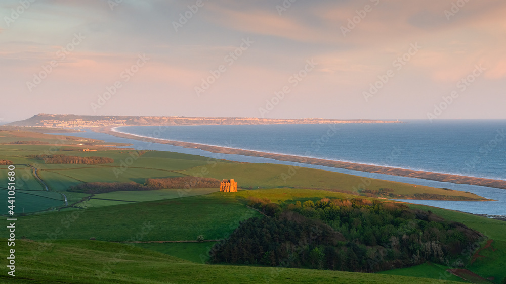 St Catherine's Chapel, Abbotsbury at sunset