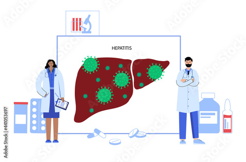 Liver disease concept