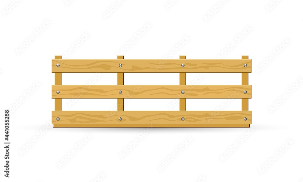 Cartoon of solid natural material crate for transportation or delivery service. Vector empty box made of wood and timber planks. Concept of shipping and transfer isolated on white background Cartoon of solid natural material crate for transportation or delivery service. Vector empty box made of wood and timber planks. Concept of shipping and transfer isolated on white background