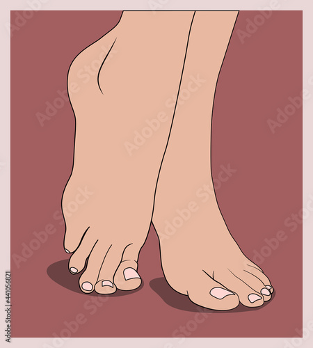 an image of woman's feet,  pedicure
