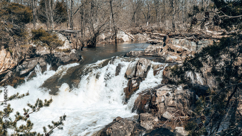 waterfall in the mountains