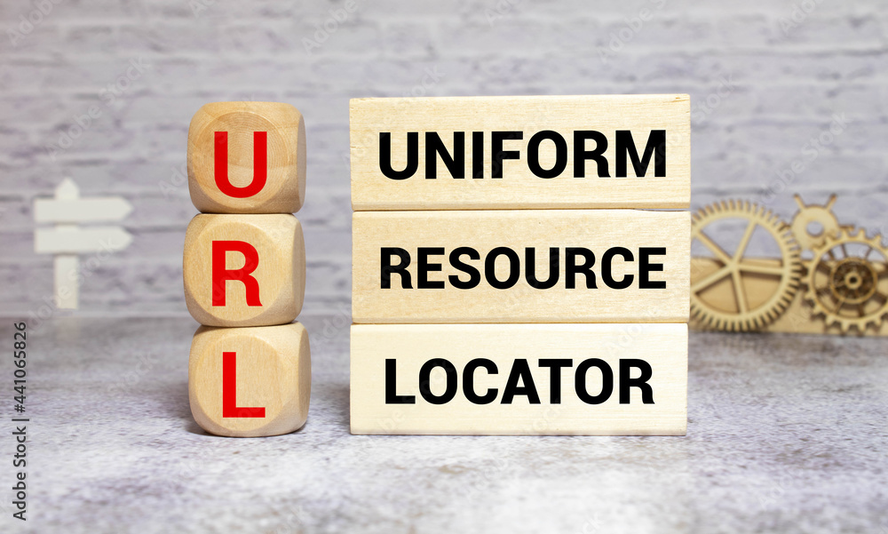 Letters abbreviation url www on wooden cubes, on a dark background, light wooden cubes signs Letters abbreviation url www on wooden cubes, on a dark background, light wooden cubes signs