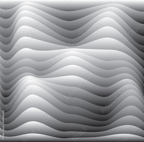 Modern wave curve abstract horizontal seamless background © Grigory