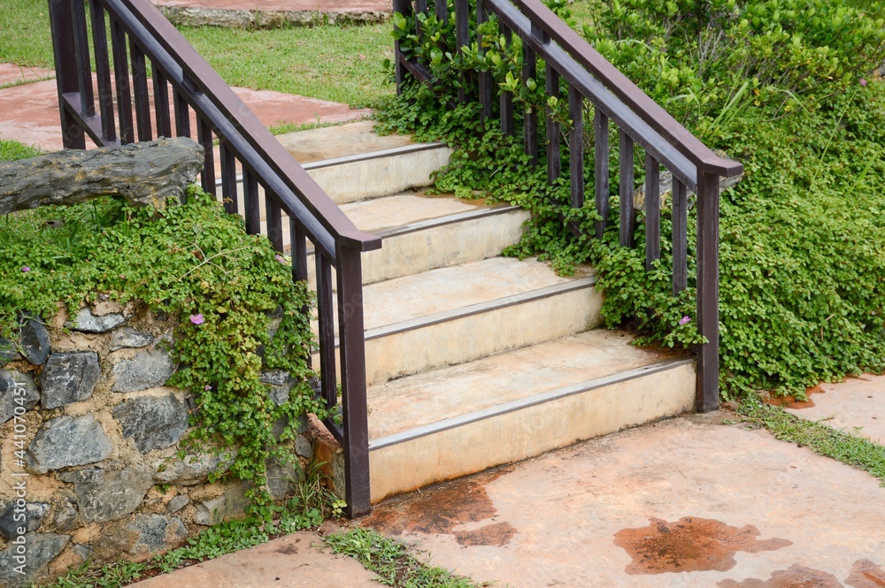 stair in nature garden at country Chiang Mai , Thailand stair in nature garden at country Chiang Mai , Thailand
