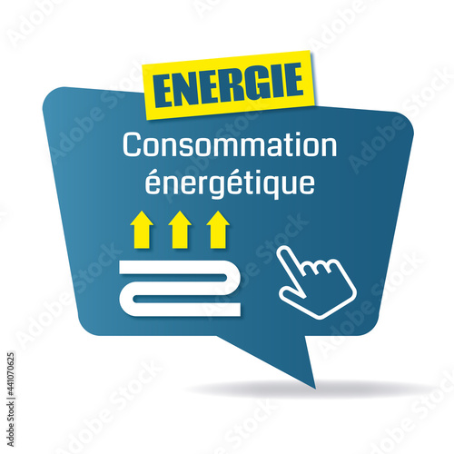 Logo consommation énergétique.