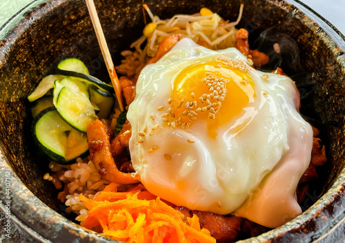 Authentic korean hotstone bowl photo