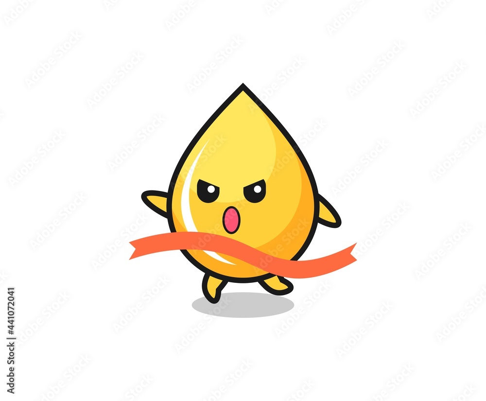 cute honey drop illustration is reaching the finish cute honey drop illustration is reaching the finish