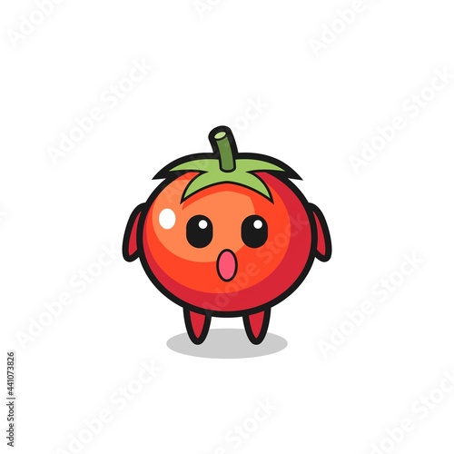 the amazed expression of the tomatoes cartoon