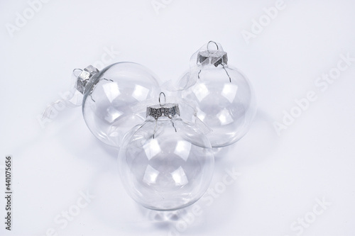 clear christmas balls