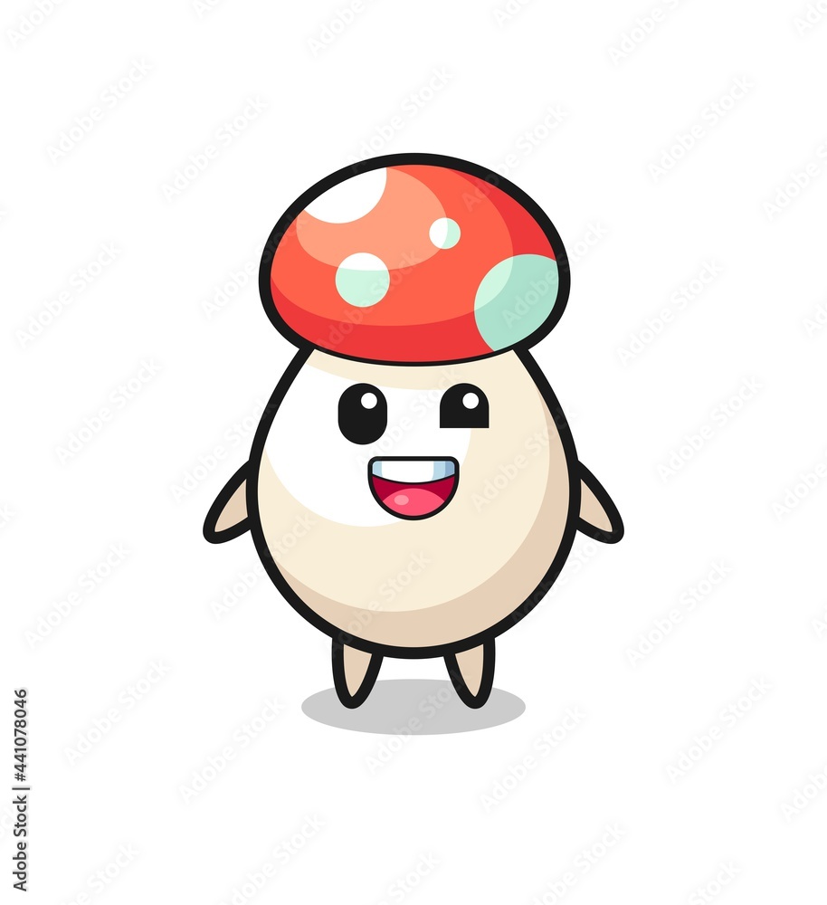 illustration of an mushroom character with awkward poses illustration of an mushroom character with awkward poses