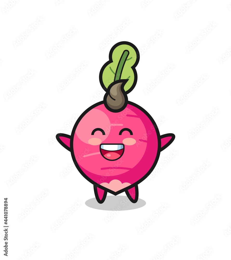 happy baby radish cartoon character happy baby radish cartoon character