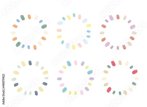 水彩風のかわいい枠