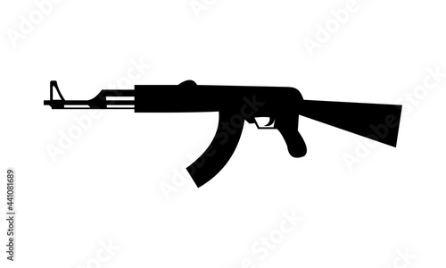 AK47 assault rifle vector