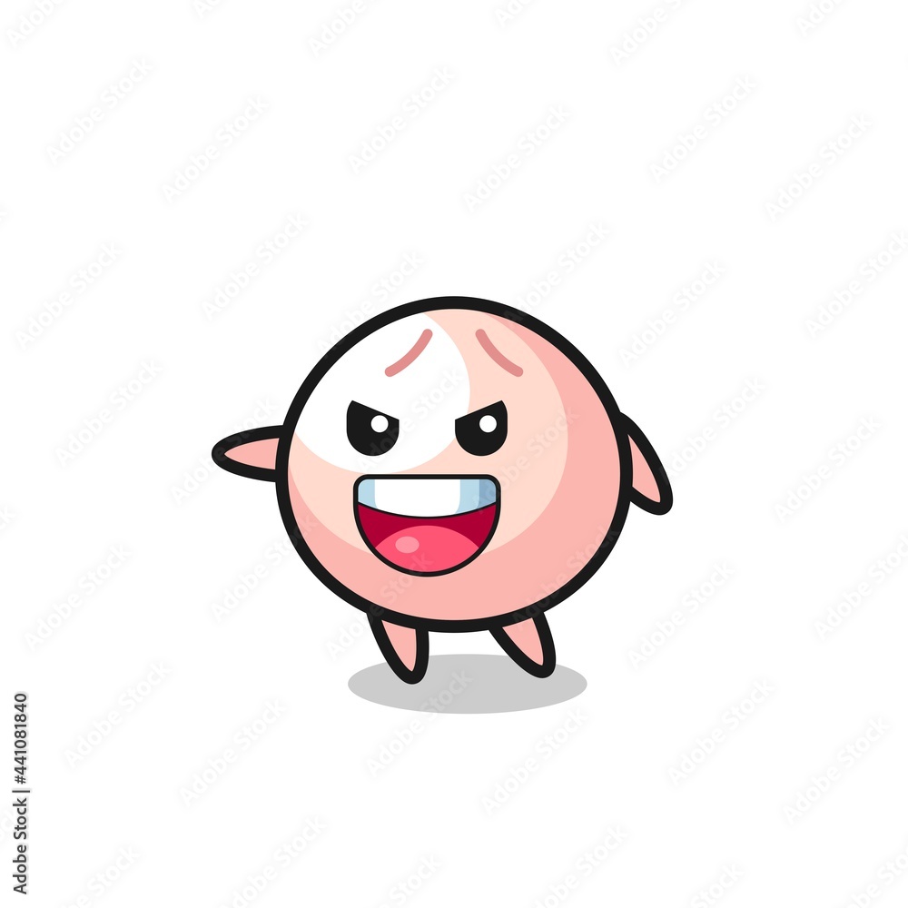meatbun cartoon with very excited pose meatbun cartoon with very excited pose