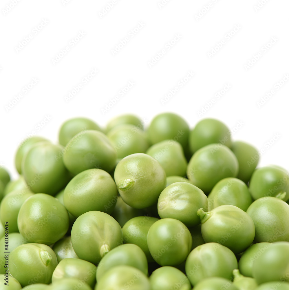 Fresh peas isolated on white background Fresh peas isolated on white background