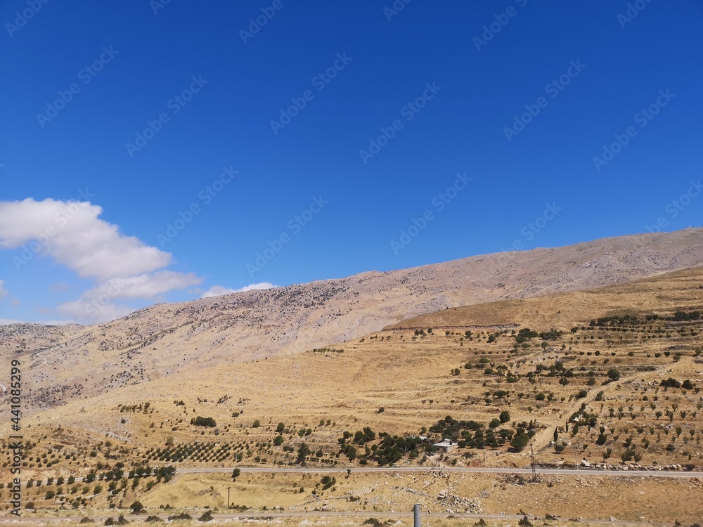 Dry and Hermon valley with dry condition