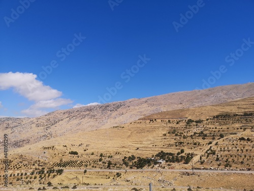 Dry and Hermon valley with dry condition