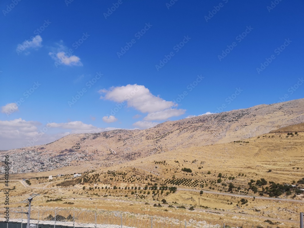 a valley and mountain of Hermon in the mediterrean area