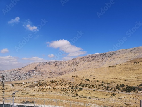 a valley and mountain of Hermon in the mediterrean area