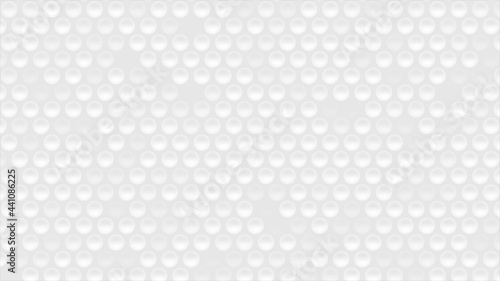 White glossy circles abstract geometric background