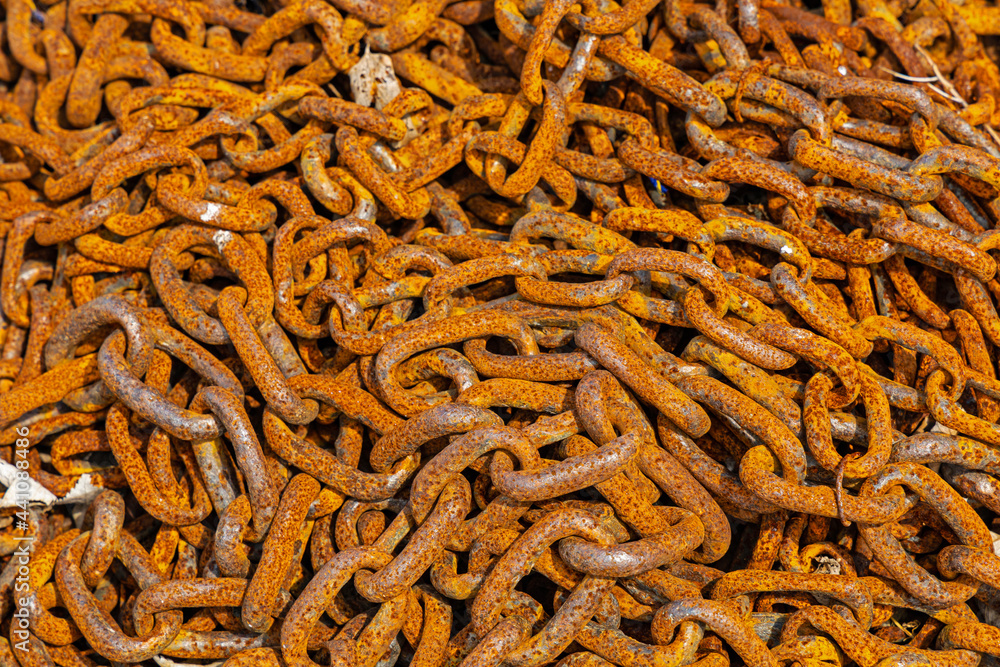 heap of rusty chains heap of rusty chains
