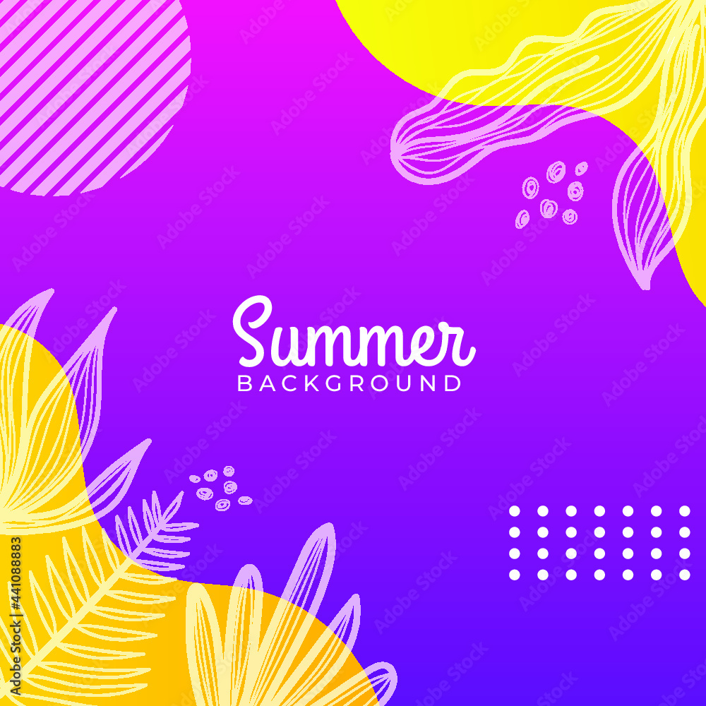 custom made wallpaper toronto digitalSummer sale organic flat floral template for social media or square flyer. Summer banner with floral decoration set 