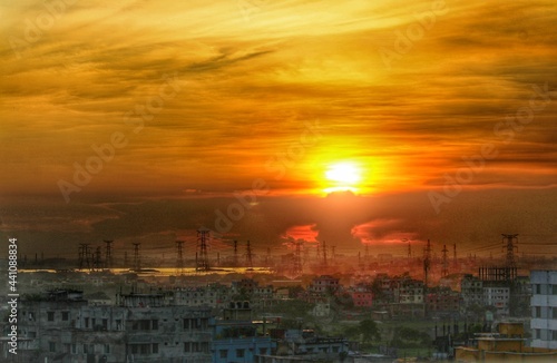 sunset over the city © NafishShahariyar