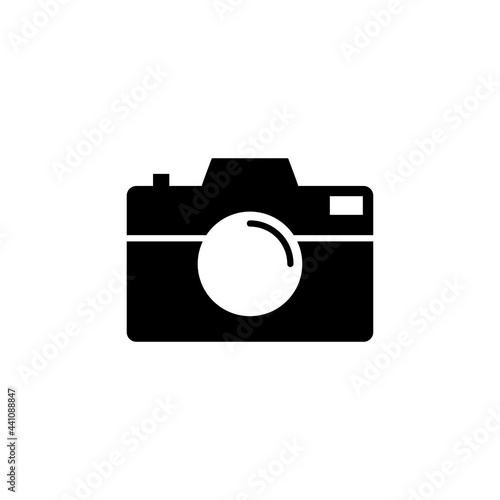 camera flat icon vector illustration