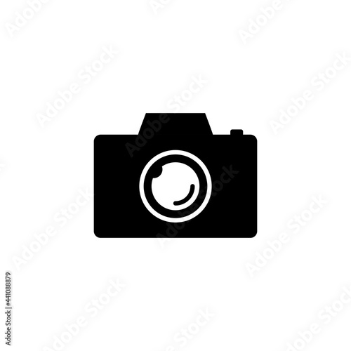 camera flat icon vector illustration