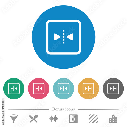 Free Download Mirror object around vertical axis flat round icons - GFXLoad
