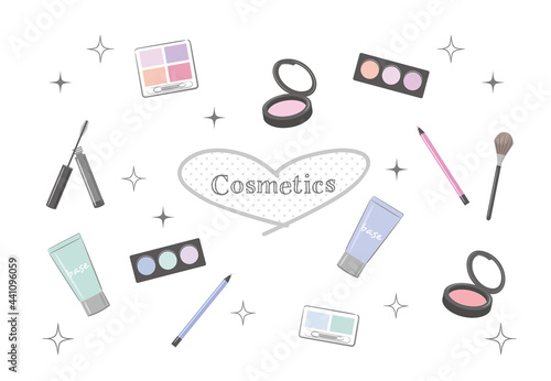 おしゃれなコスメ、ベクターイラスト