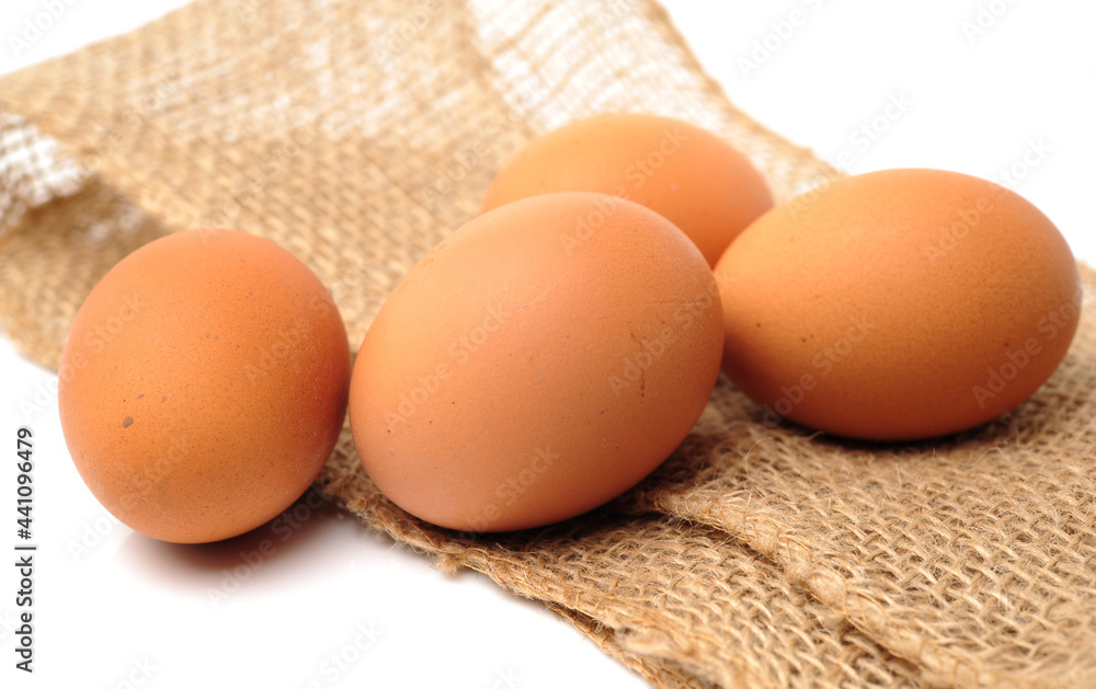 Egg collection isolated on white background Egg collection isolated on white background