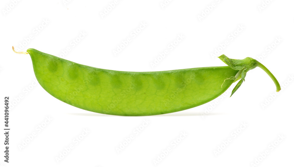 Snow peas isolated on white background Snow peas isolated on white background