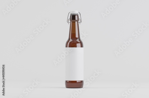 Beer Bottles Mockup 3D Illustration
