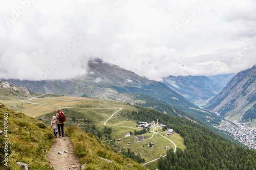 This wiewpoint is above the clouds, who surrounding another peaks in this area. photo