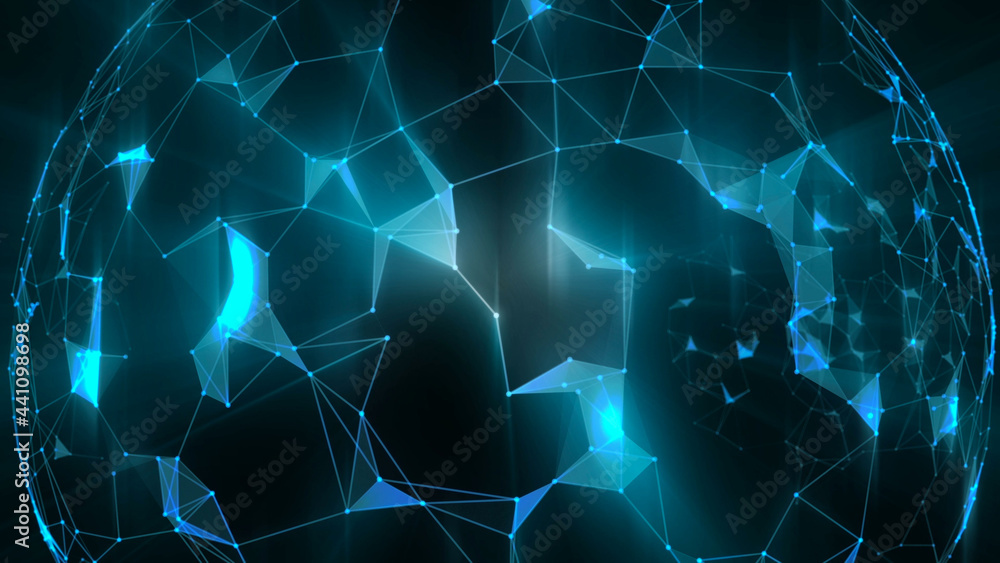 Fototapeta premium abstract blue background with stars